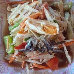 ตำปูปลาร้าไข่เค็ม