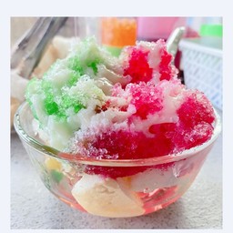 น้ำแข็งใส เกล็ดหิมะ ขนมหวาน หวานเย็น (ท๊อปปิ้งฟรีคะ)