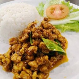 ข้าว+คั่วกลิ้งไก่