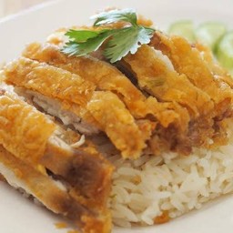 ข้าวมันไก่ทอด