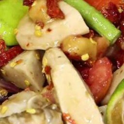 เหลา กุ้งสด หมูยอ ไข่แดงเค็ม