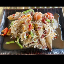 ตำขนมจีนกุ้งสด