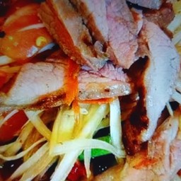 ตำคอหมูปลาร้า