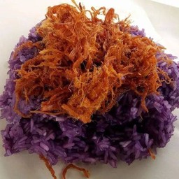 ข้าวเหนียวดำหมูฝอยกล่องใหญ่