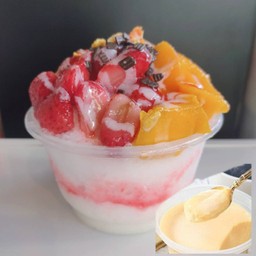 (ใหม่) พุดดิ้ง บิงชู ผลไม้รวม (ท๊อปปิ้งฟรี)