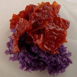 ข้าวเหนียวดำหมูหวานกล่องใหญ่