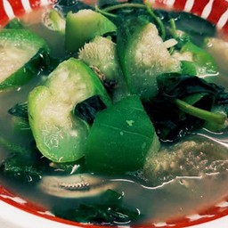 แกงเหลียงใบเหรียง+บวบ ใสไข่ไก่