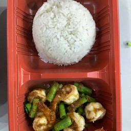พริกแกงกุ้ง-ราดข้าว