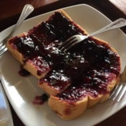 ขนมปังปิ้ง เเยมบลูเบอรี่