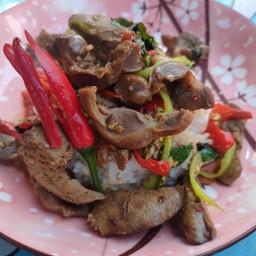 ข้าวกระเพรา & ป่า  ขวัญ&นิว