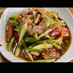 ตำแตงคอหมูย่าง