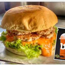 เบอร์เกอร์+ชากาแฟ