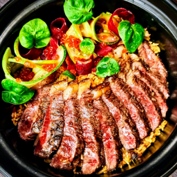 ข้าวผัดมันเนื้อ x สเต๊กเนื้อพิคาน่า(Picanha Steak)