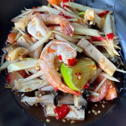 ตำลาวกุ้งเชอรี่ยอ