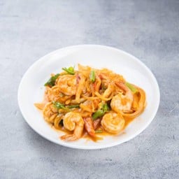 กุ้งผัดไข่เค็ม