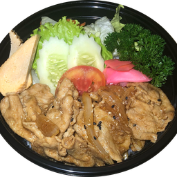ข้าวหน้าหมูผัดซีอิ๊ว