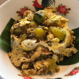 ฟักทองผัดไข่ มังสวิรัส