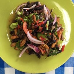 กะเพราแปลก+ยำนรก กะเพราแปลก