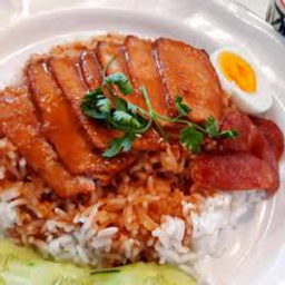 ข้าวหมูแดง-กุนเชียง