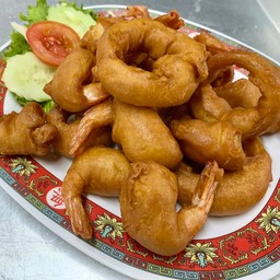 กุ้งชุบแป้งทอด