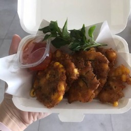 ทอดมันข้าวโพด มังสวิรัส