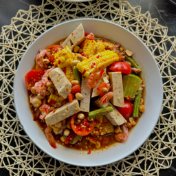 ตำข้าวโพดหมูยออุบล