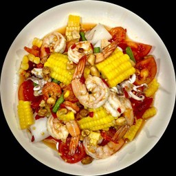 ตำข้าวโพดกุ้งหมึก