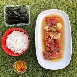 ปูไข่ดอง กุ้งดอง แซลม่อนดอง ซีอิ๊วเกาหลี by.. ร้านมาดองกัน ซอยร่วมสุข ปทุมธานี