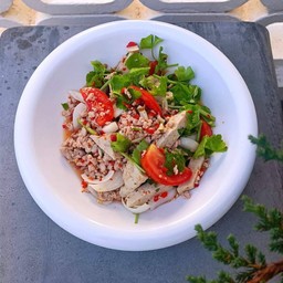 ยำหมูยอใส่หมูสับ