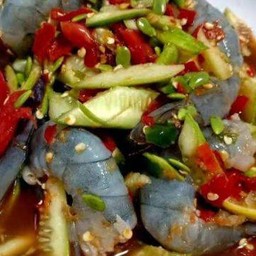 ตำแตงกุ้งสด