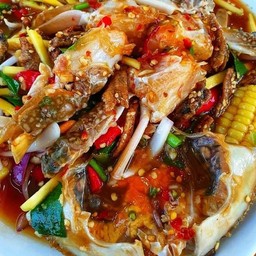 ยำปูม้าข้าวโพด