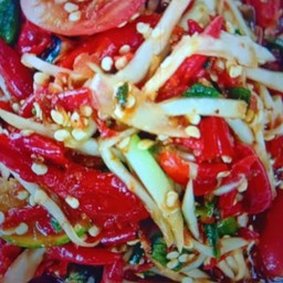 ตำลาว พริกทอด