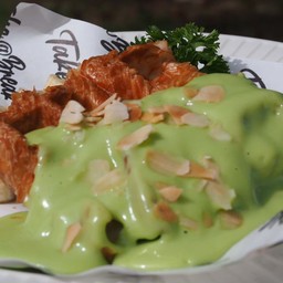 ครอฟเฟิล สังขยา Croffle with Pandan Castard