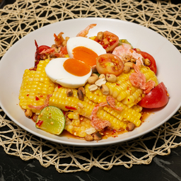 ตำข้าวโพดไข่เค็ม