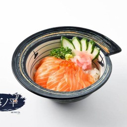 ข้าวหน้าปลาแซลมอน