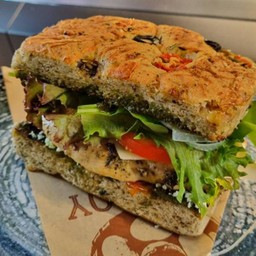 Chicken Focaccia Pesto Sandwich