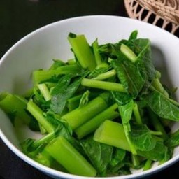 ผักบุ้งลวก