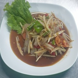 ตำปูปลาร้ากุ้งสด