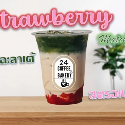 มัจฉะลาเต้สตอเบอรี่