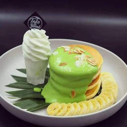 แพนเค้กสังขยา (ชาไทย-ใบเตย)