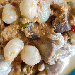 ขนมจีนน้ำยากะทิ+แกงเขียวหวานไก่