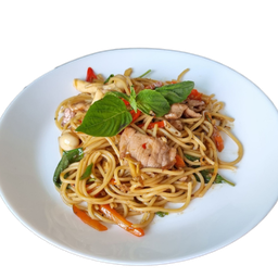 สปาเก็ตตี้ขี้เมาหมูชิ้น