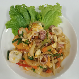 เมนูผัดไข่เค็ม(ราดข้าว)