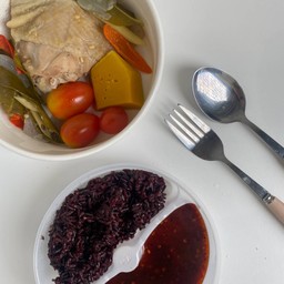 SC18 Rice + Herbal Boiled Chicken Thigh
