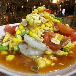 ตำข้าวโพดกุ้งสด