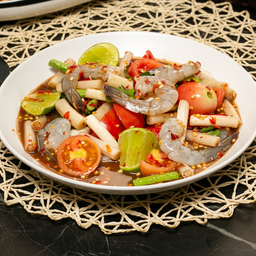 ตำไหลบัวกุ้งสด(ขายดีมาก)