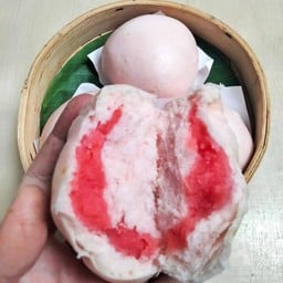 ซาลาเปาไส้สังขยานมชมพู