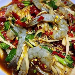 ตำกุ้งสด