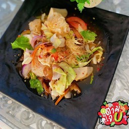 ยำวุ้นเส้นกุ้งหมึก