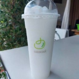 มะพร้าวปั่นนมสด